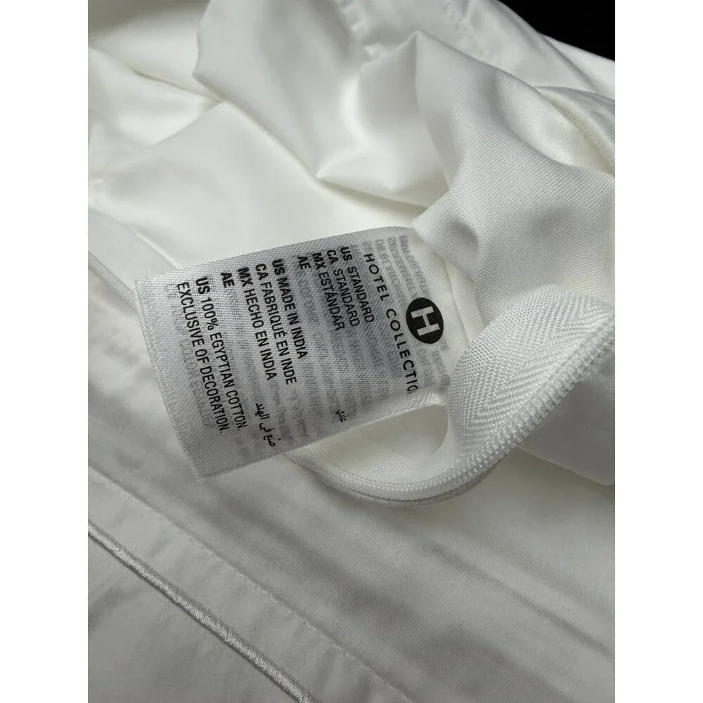 Hotel Collection 525 TC Egyptian Cotton FULL / QUEEN Duvet + 2 Shams White
